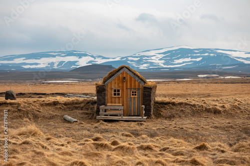 A small Icelandic cabin at Möðrudalur the highest farm in Iceland