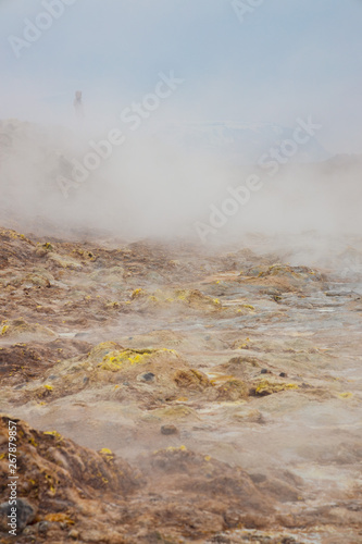 Hverir geothermal spot near Reykjahlíð in Iceland