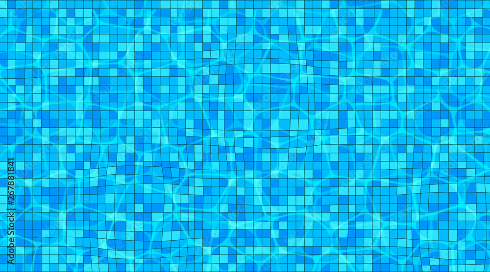 Top view of swimming pool background.Trendy Design Template for Summer.Vector illustration EPS10 Top view of swimming pool background.Trendy Design Template for Summer.Vector illustration EPS10