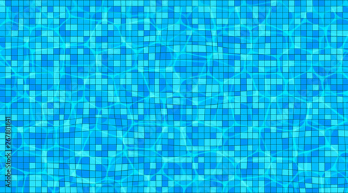 Top view of swimming pool background.Trendy Design Template for Summer.Vector illustration EPS10