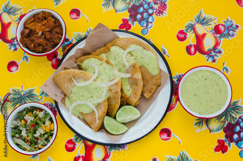 Tacos de canasta is traditional mexican food in Mexico city photo