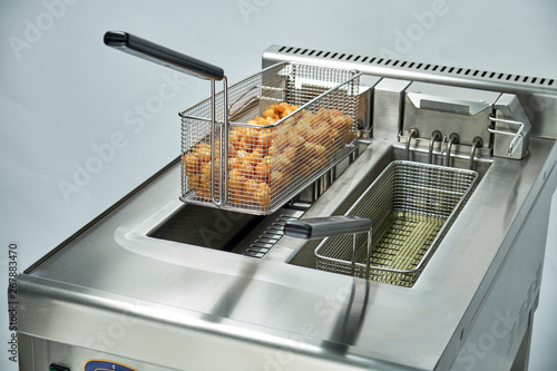 Industrial Deep Fat Catering chain. Professional kitchen equipment