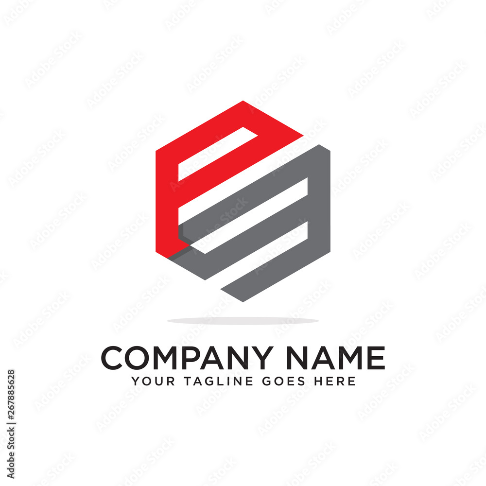 PG initial letter logo hexagonal vector PG initial letter logo hexagonal vector