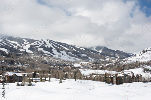 Ski Area in Snowmass near Aspen, Colorado in the USA