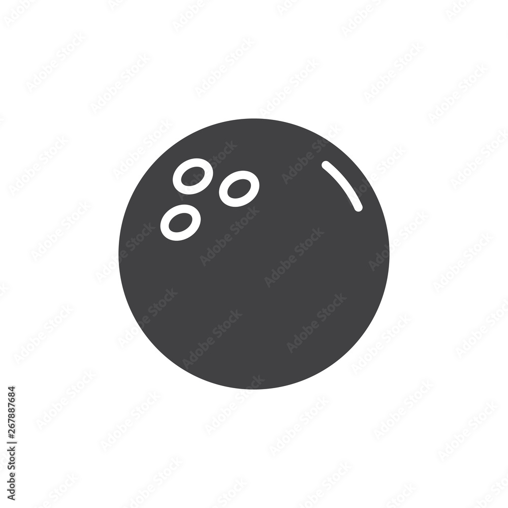 Bowling ball vector icon. filled flat sign for mobile concept and web design. Bowling skittle game glyph icon. Symbol, logo illustration. Pixel perfect vector graphics Bowling ball vector icon. filled flat sign for mobile concept and web design. Bowling skittle game glyph icon. Symbol, logo illustration. Pixel perfect vector graphics