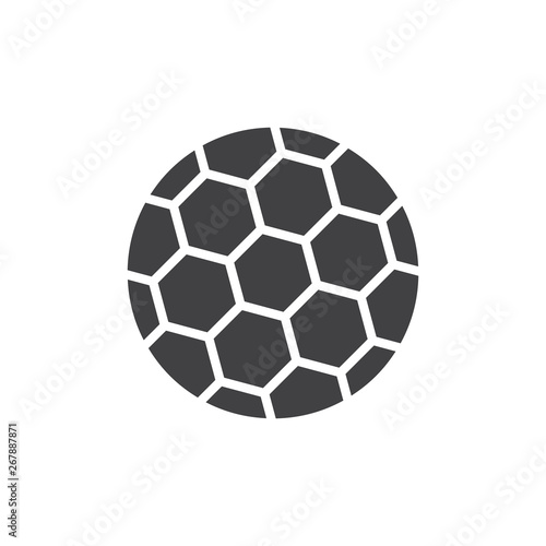 Football ball vector icon. filled flat sign for mobile concept and web design. Soccer Ball glyph icon. Symbol, logo illustration. Pixel perfect vector graphics