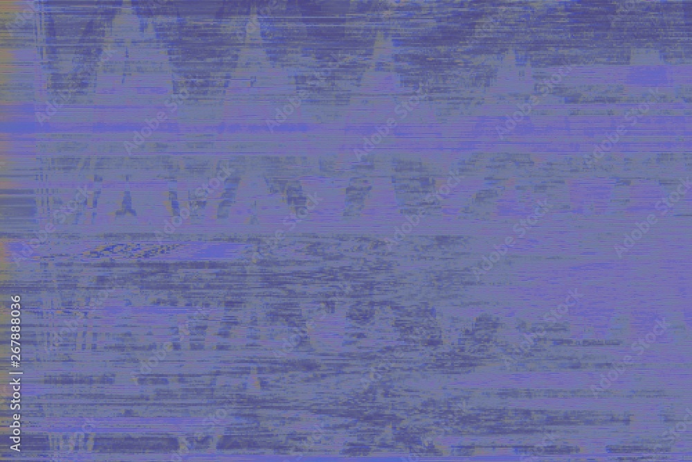 Glitch vhs blue noise abstract,  distortion.
