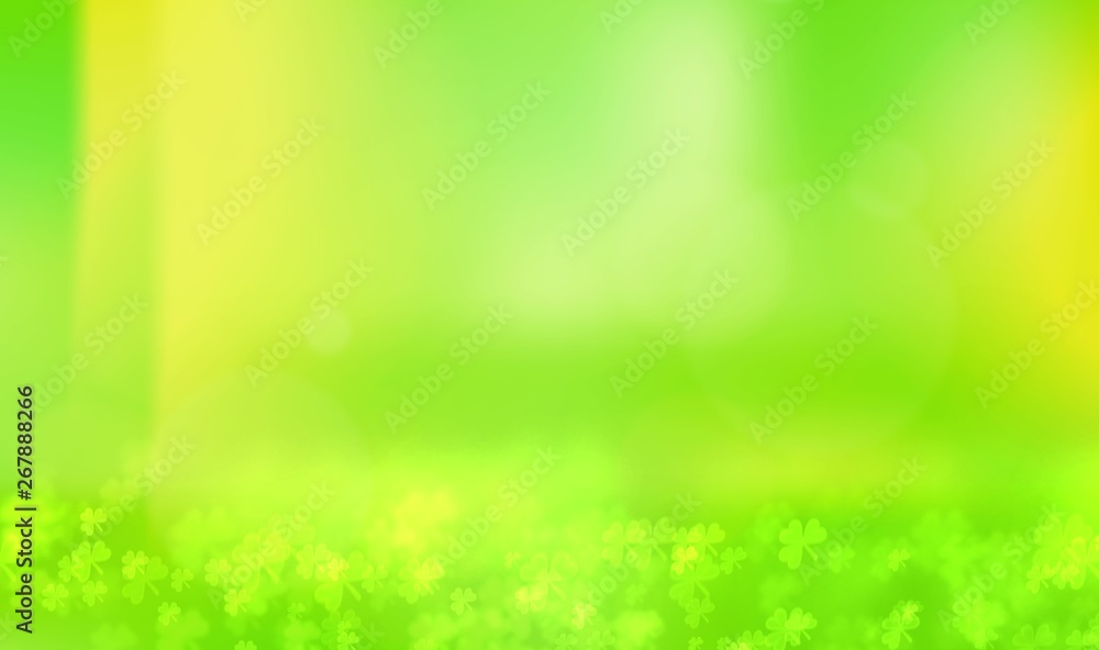 Fototapeta premium green flowers on blurred background