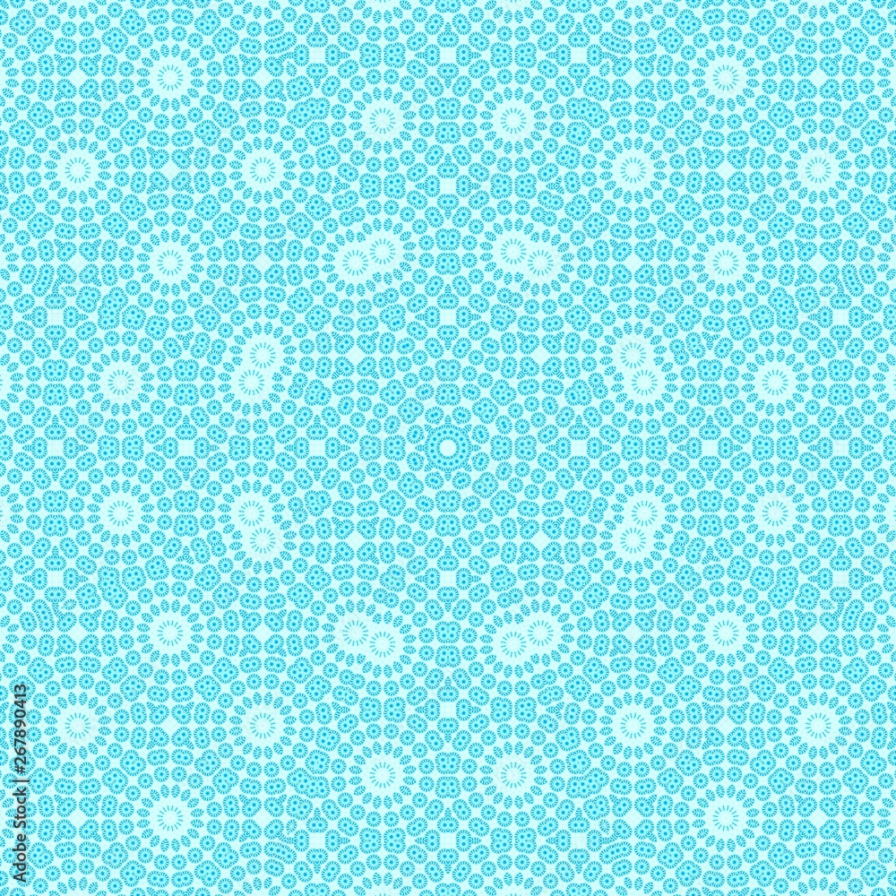 blue pattern kaleidoscope abstract background. design cover.