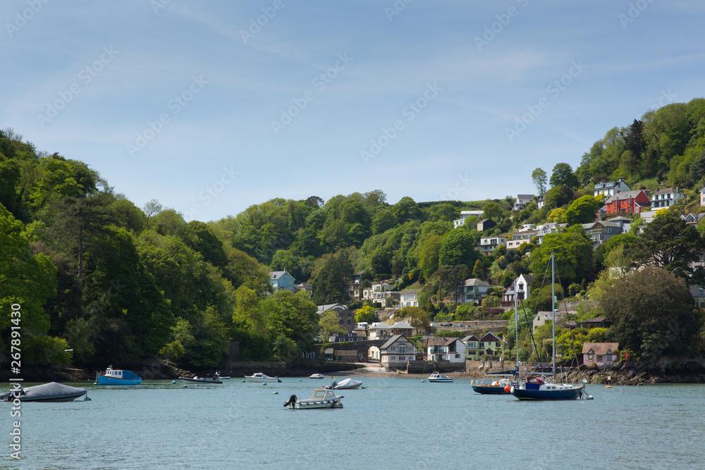 Dartmouth Devon England views of the historic town from the River Dart boat trip