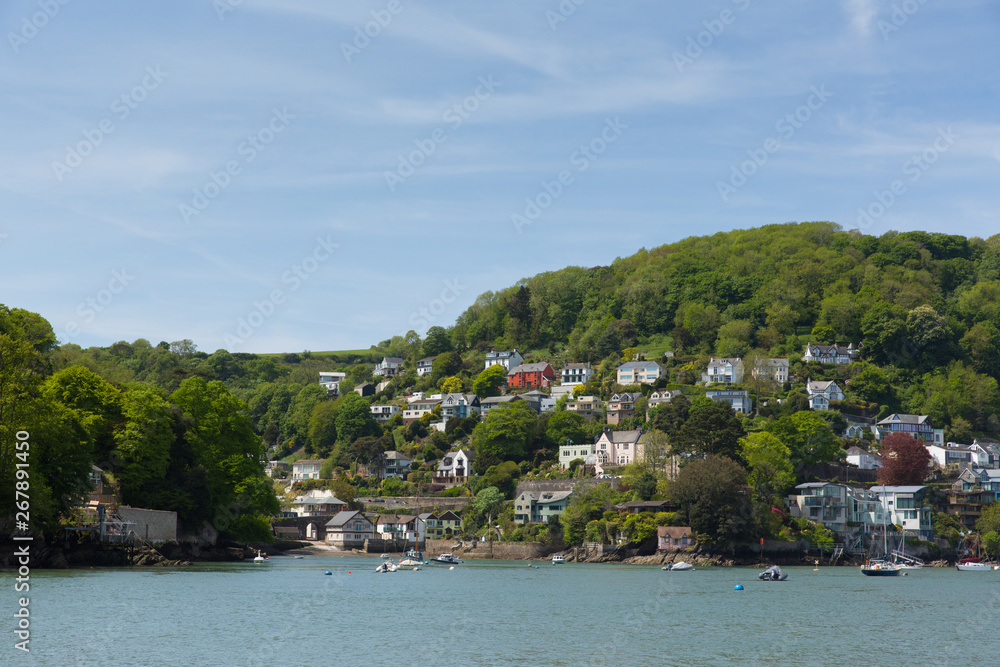 Boat trip views of Dartmouth Devon England from the River Dart 