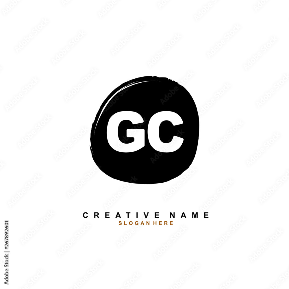 G C GC Initial logo template vector. Letter logo concept G C GC Initial logo template vector. Letter logo concept