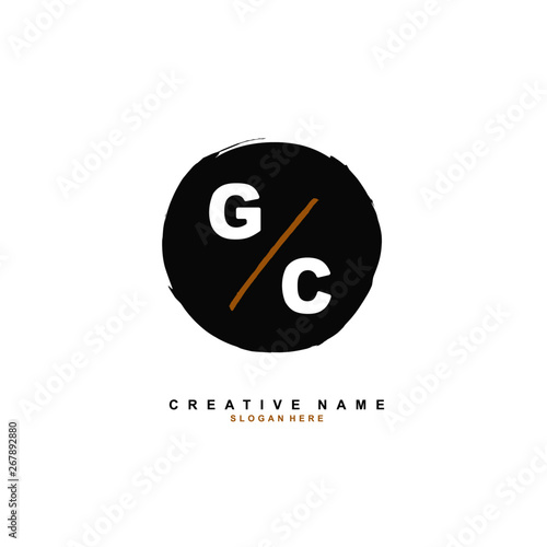 Free Download G C GC Initial logo template vector. Letter logo concept - GFXLoad