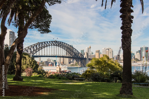 Harbour Bridge view from Wendy's Secret Garden Sydney Australia © Massimo