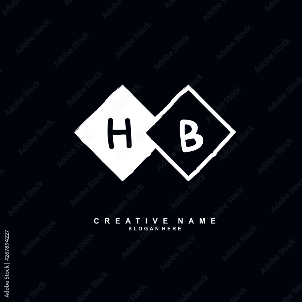 H B HB Initial logo template vector. Letter logo concept H B HB Initial logo template vector. Letter logo concept