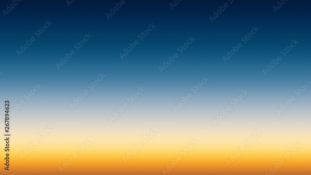 Background gradient sunset blue orange,  light morning.