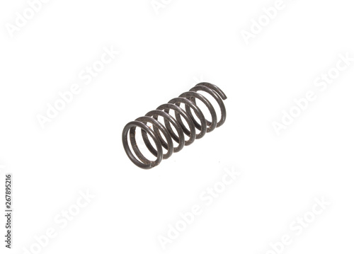 steel spring isolated on white background