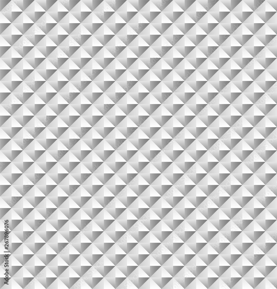 Volume realistic texture, gray 3d Diamond squares geometric pattern Volume realistic texture, gray 3d Diamond squares geometric pattern