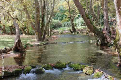 Agios Nikolaos Park Naousa Greece Europe