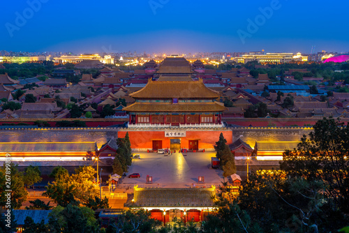 The Forbidden City viewed from Jingshan Hill