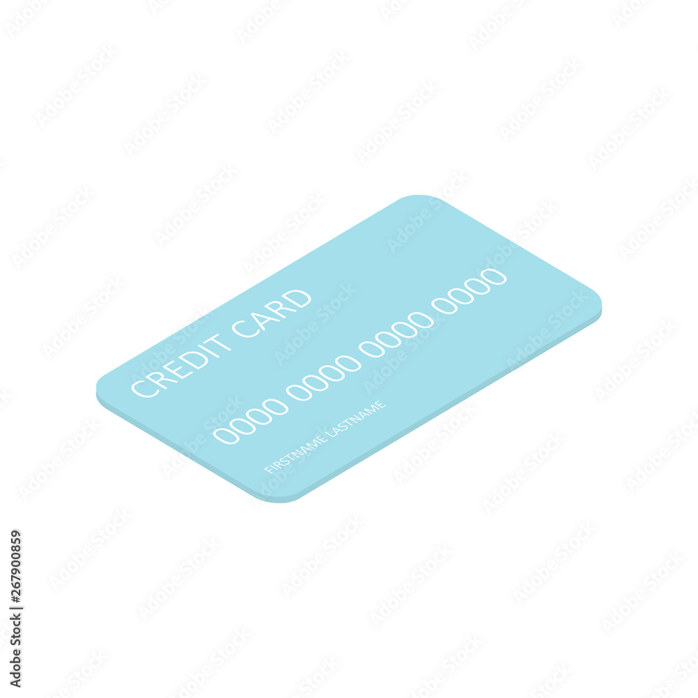 Credit card Isometric Credit card Isometric