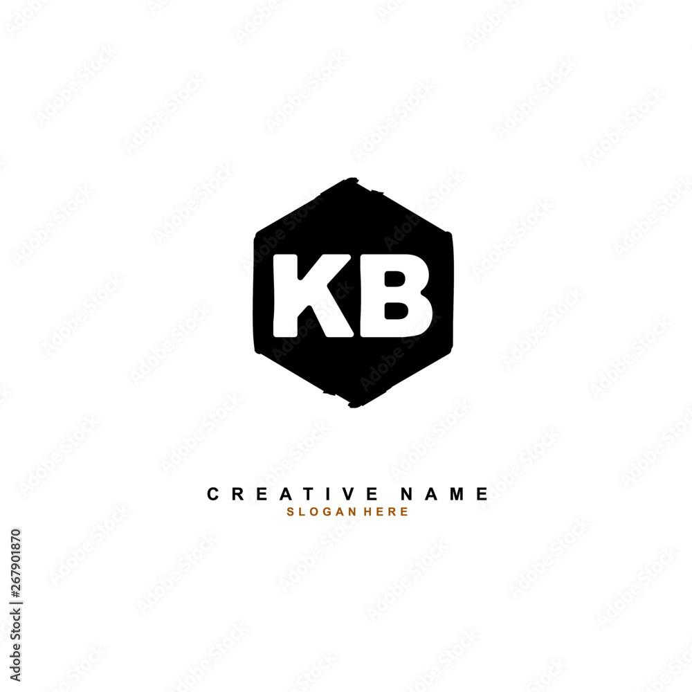 K B KB Initial logo template vector. Letter logo concept K B KB Initial logo template vector. Letter logo concept