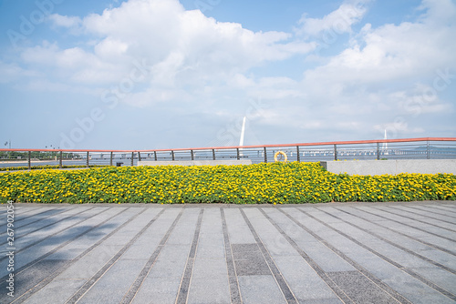 Coastal scenery of Shenzhen Bay Sports Park, Guangdong Province, China photo