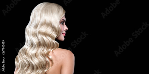 Blonde Woman Portrait with ...