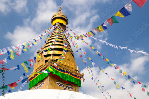 Swayambhunath is an ancient religious architecture atop a hill in the Kathmandu Valley.Swayambhunath is also known as the Monkey Temple