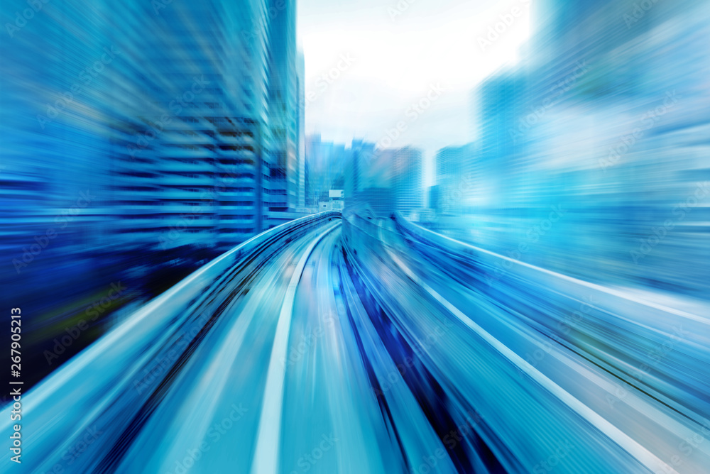 moving speed background with lines in track turn shape. motion of futuristic. blue tone. moving speed background with lines in track turn shape. motion of futuristic. blue tone.