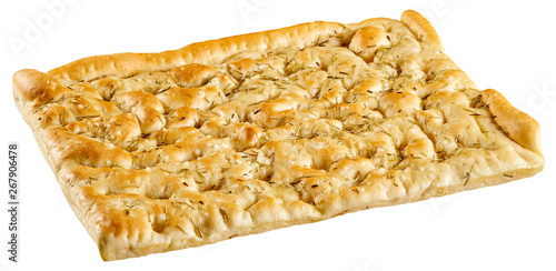 Italian focaccia bread seasoned with rosemary