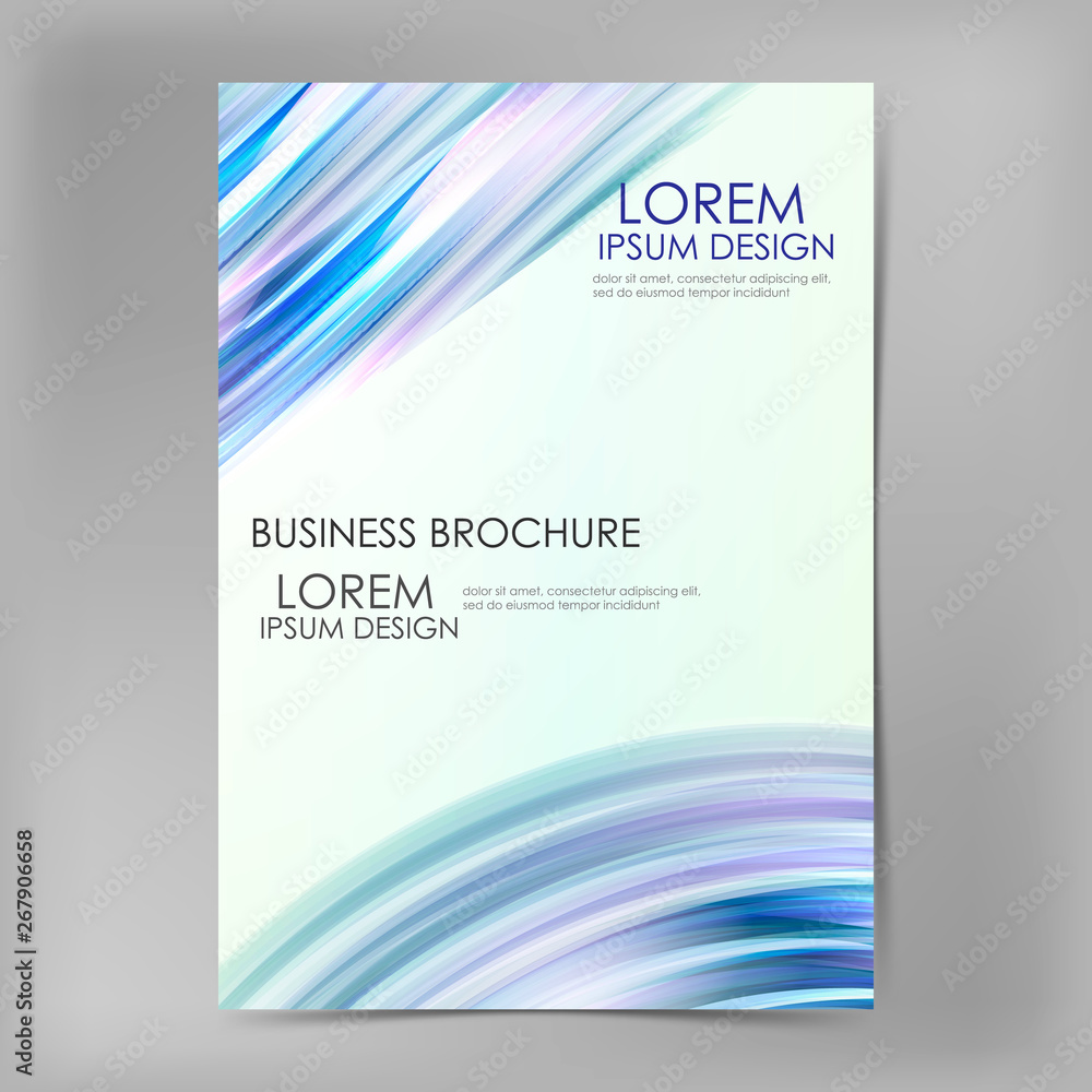 Template for business brochures. A4 size corporate business catalogue cover. Business presentation with  graphic elements.