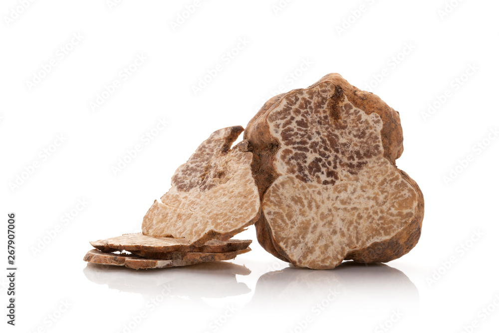 Truffle cross section isolated. Truffle cross section isolated.