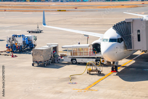 羽田空港第1旅客ターミナルの飛行機