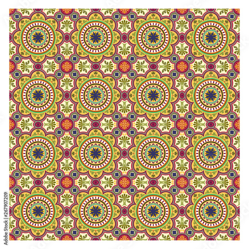 Colorful floral patterns  seamlessly tiling .Seamless pattern can be used for wallpaper  pattern fills  web page background surface textures. Floral seamless backgrounds combo.