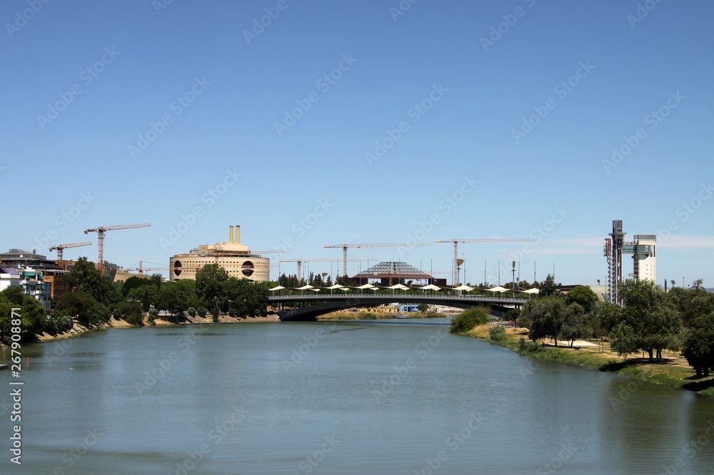 River Guadalquivir passing through the city of Seville