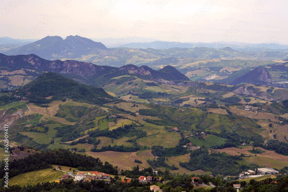 Mountains in San Marino, Italy