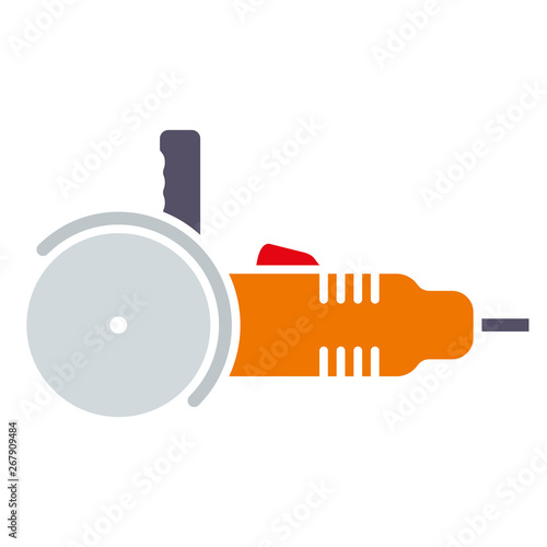 angle grinder, DIY tool icon