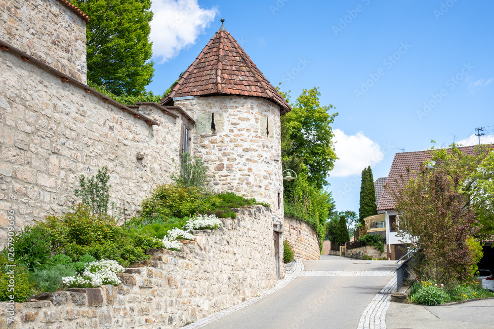 Fortified church at Bergfelden south Germany