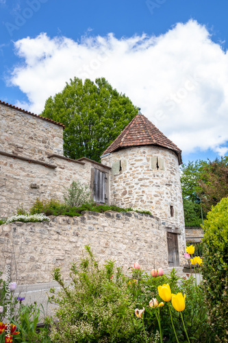 Fortified church at Bergfelden south Germany photo