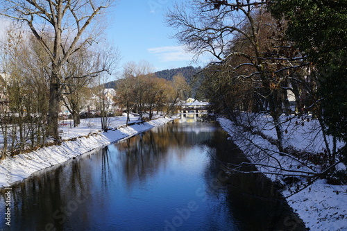 Donau fluss in tuttlingen im winter © iralex