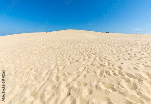 The Dune of Pilat  the tallest sand dune in Europe. La Teste-de-Buch  Arcachon Bay  Aquitaine  France