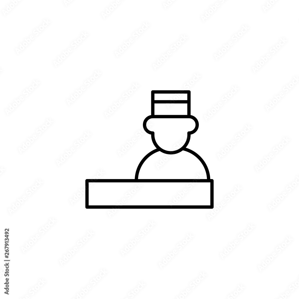 hotel reception service icon vector illustration hotel reception service icon vector illustration