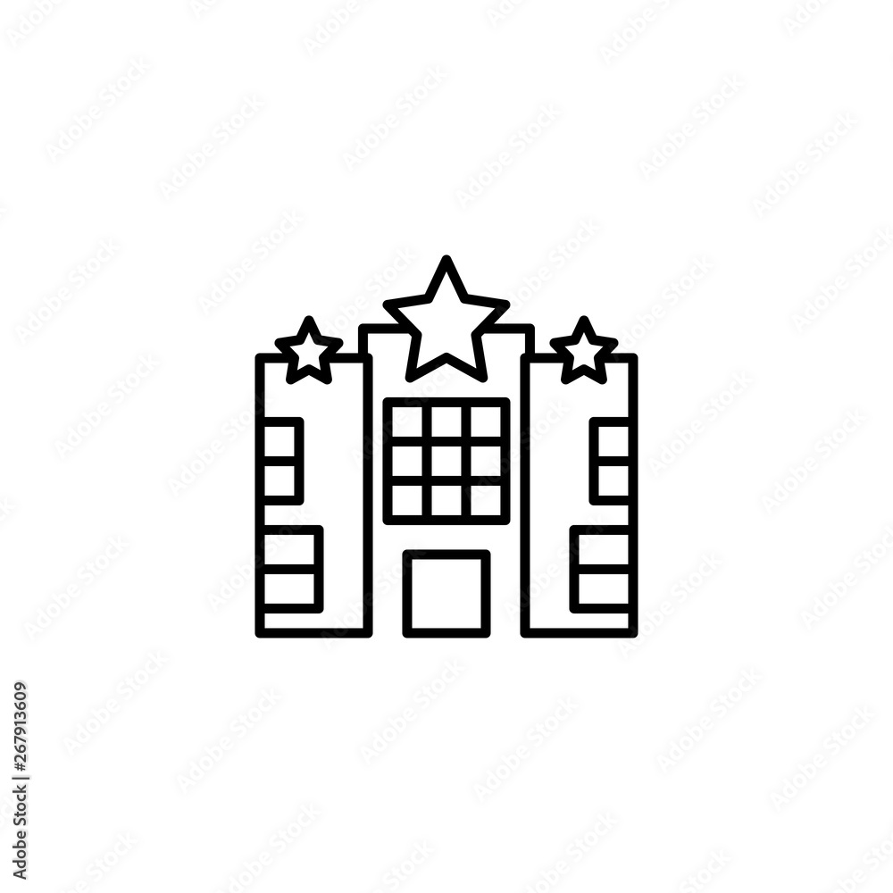 hotel building icon vector illustration