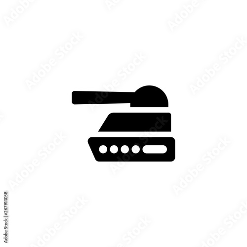 military tank icon vector illustration