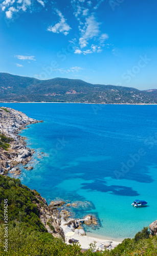 Summer sea coast (Halkidiki, Greece).