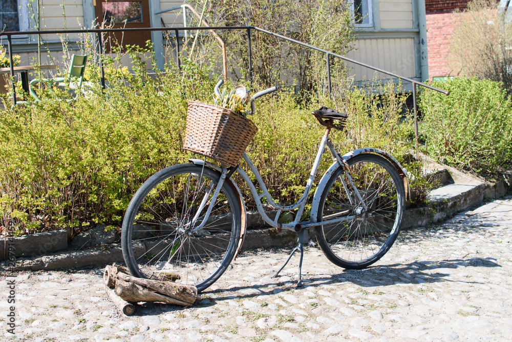 Old rusty bike.