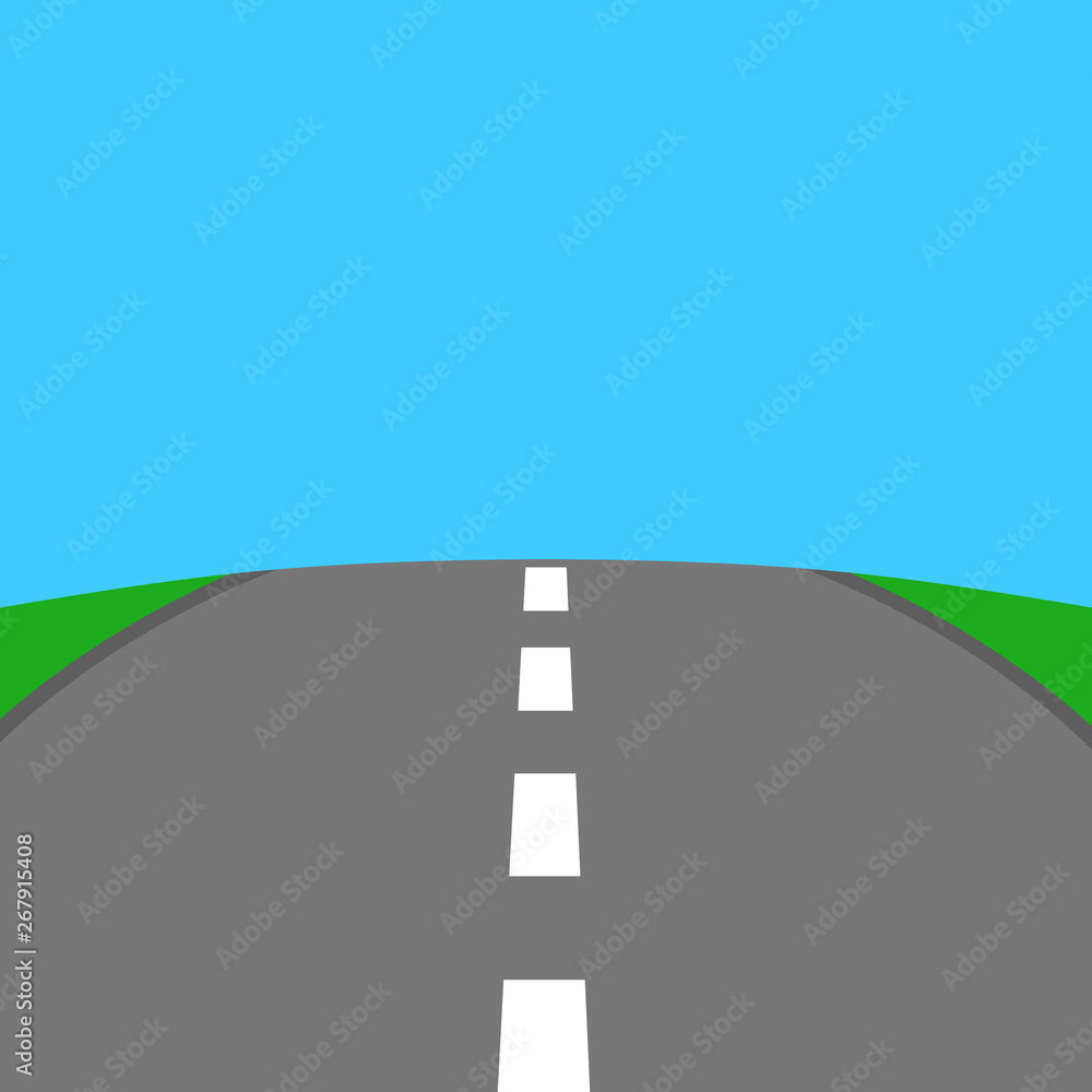 道路の白線 Stock イラスト Adobe Stock