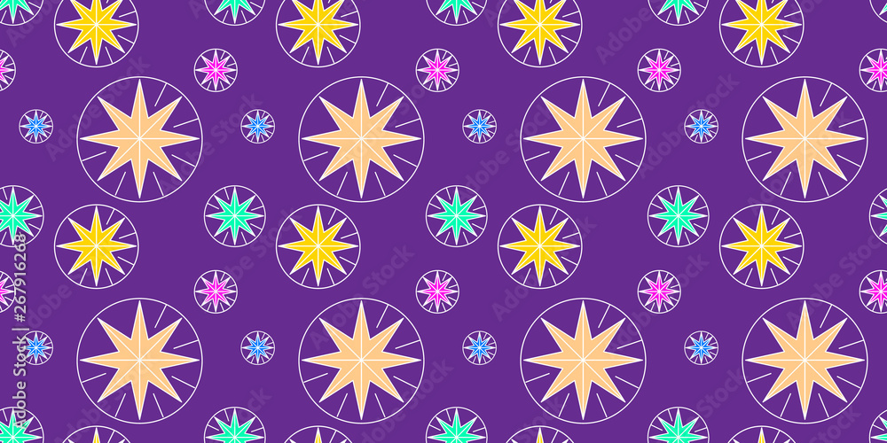 Christmas and New year holiday seamless pattern design with decorate stars. Christmas and New year holiday seamless pattern design with decorate stars.