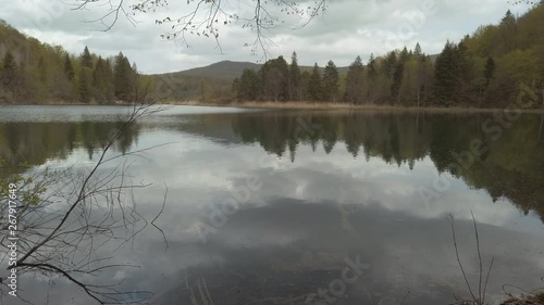 The lakes and the forests of Plitivce National Park in Croatia photo